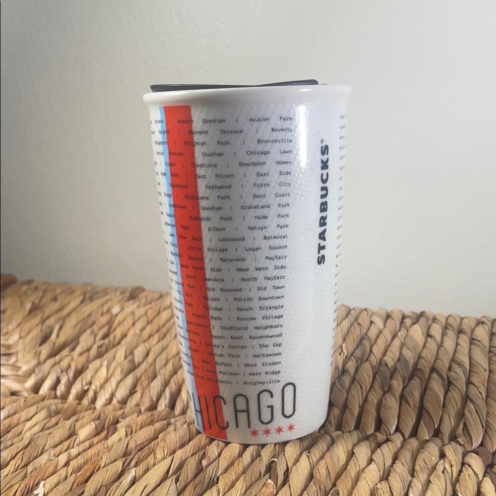 Starbucks White and Orange City Mug